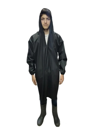 Su Rüzgar Geçirmez Palto Siyah 2XL Siyah