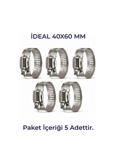 Hortum Kelepçesi 5 Adet 40x60' Lık
