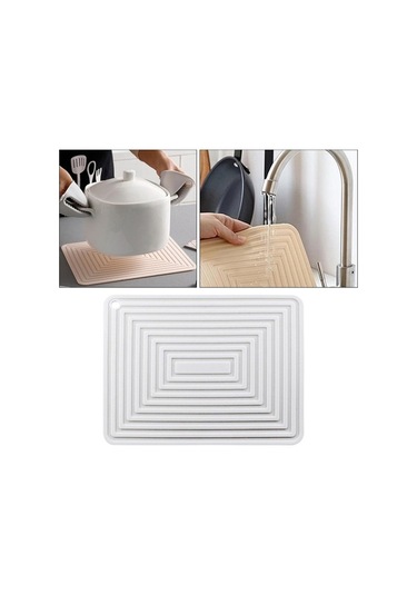 Pazly Tutucu Suntek Su Mat Kurutma Güveç Geçirmez Bulaşık Beyaz Mf Beyaz