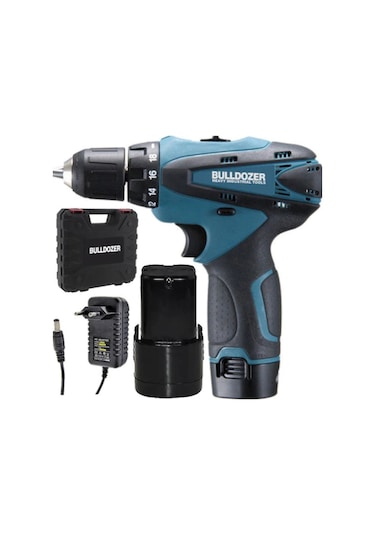 Bulldozer 20 V 3 Ah Li-ion Çift Akülü Şarjlı Darbesiz Matkap Vidalama