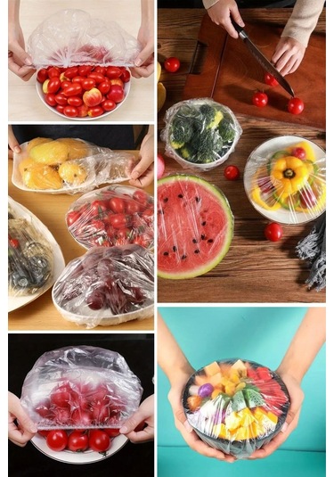 9055599701075drvs1 - Buffer 100 Adet Tazeliği Koruyan Tencere Ve Tabak Bonesi Çok Amaçlı Kullan At Tabak Bonesi Çok Renkli