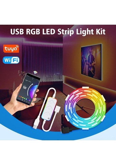 Ebitda Wifi Kontrolü Rgb Led Şerit Işık - 100/300/500/750cm Seçenekleri