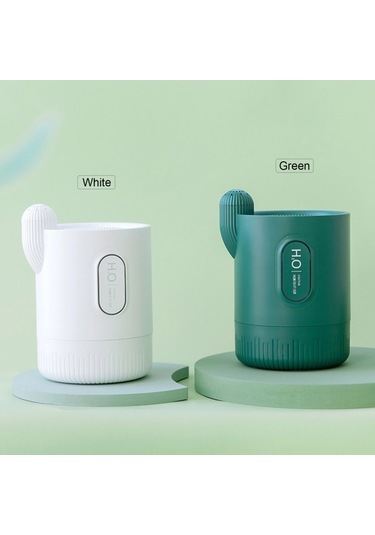 Agoodshop 330ml Renkli Kaktüs Sis Nemlendirici Esans Yağı Difüzörü - Sessiz Ve Otomatik Kapanma - Ev Ve Ofis İçin İdeal