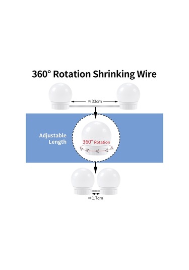 Led Ayna Ön Lamba Ampuller, Güç Kaynağı: 2 Led For 2 Leds