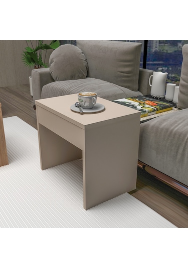 Arnetti 3lü Takım Zigonlu Sartos Orta Sehpa Atlantik Çam Bej