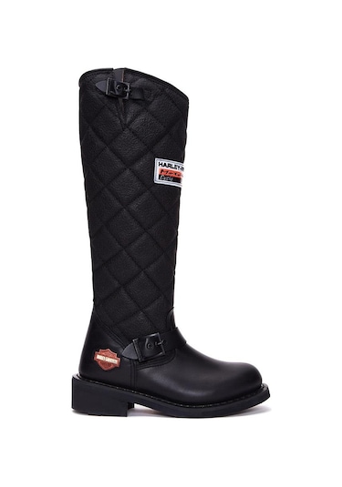 Harley Davidson LACONIA HI 646 Unisex  BLACK - YAĞLI DERİ Çizme
