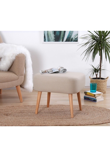 Lorencehome Parrot Puf - Krem / Lorence Home