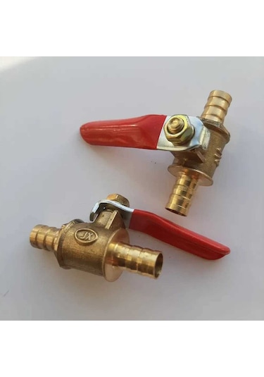 Fortunelane 8 Mm Bakır Pnömatik Küçük Kule Valfi, İç İç Gevşek Bağlantılı, 2 Adet Set, Boru Valfi Anahtarı