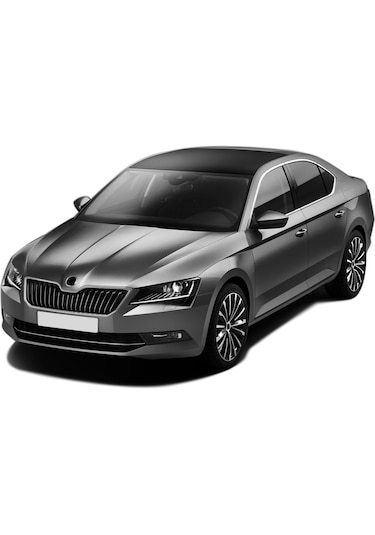 Skoda Super B Krom Cam Çerçevesi Tam Tur 2015+ Paslanmaz 12 Parça