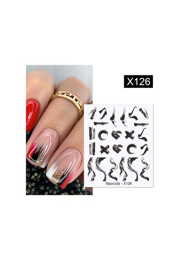 Su Transferli Nail Art Sticker X126 53622-2