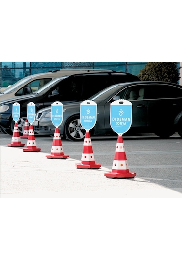 Park Yapılmaz Klasik Kedi Gözlü Ağırlıklı Trafik Koni Seti Trafik