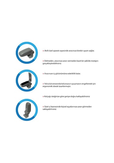 Ford Fiesta Kol Dayama Kolçak Vidasız 2009-2019 Niken