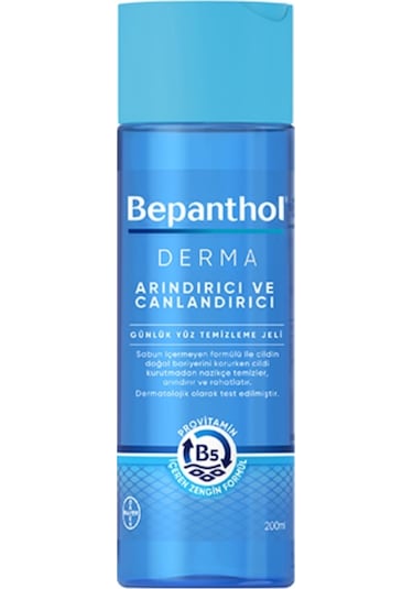 Bepanthol Derma Arındırıcı Canlandırıcı Günlük Yüz Temizleme Jeli 3 x 200 ML