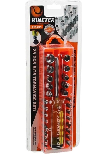 28 Pcs - Çıkar Tak Tornavida Bits Seti 4172