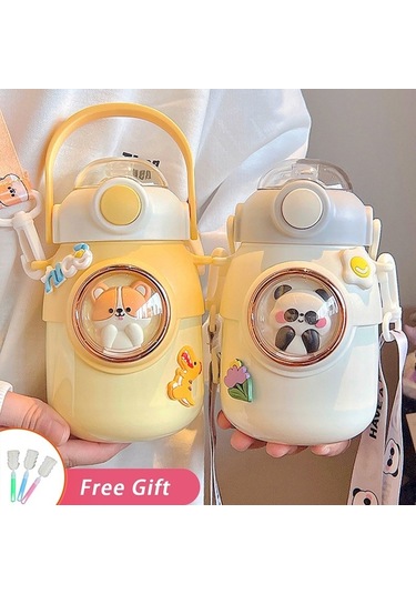 Dinosaurs Paslanmaz Çelik Termos-332 Altın