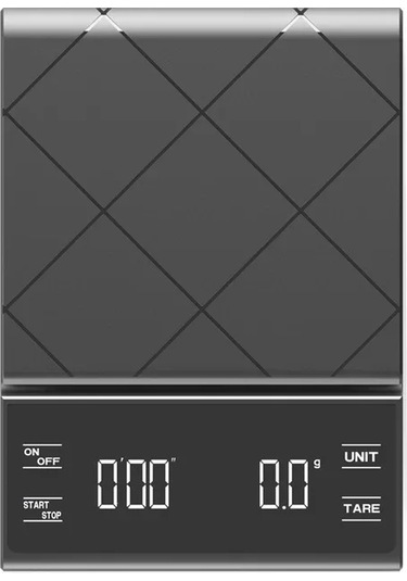 3kg/0.1g Hassas Mutfak Terazisi, Zamanlayıcılı-fırınlama, Siyah