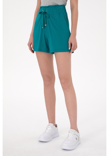 U.s. Polo Assn. Kadın Koyu Yeşil Şort Örme 50285884-vr101 Koyu Yeşil