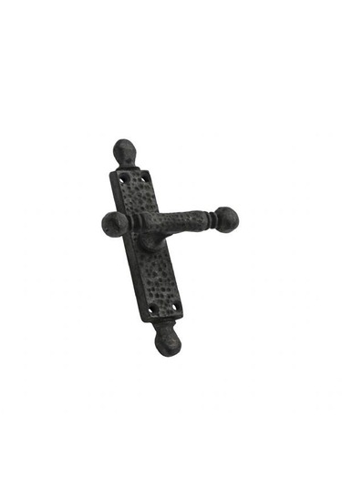 Prinç döküm antik siyah rustik eskitme, ferforje tipi osmanlı tipi mandal sapı pencere kolu HFT03008