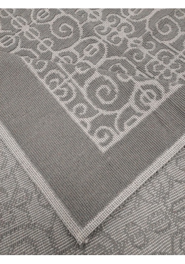 Pamuklu Bukle Lüks Kilim 140x200 -spiral Gri Gri