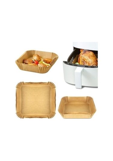 Ulzyvf Createtech Yağ Silikon Sarı Kare Kağıt Kağıdı Hava Fritöz Ambition 20cm Açık 100 G - 20'li Paket Açık Sarı Açık Sarı