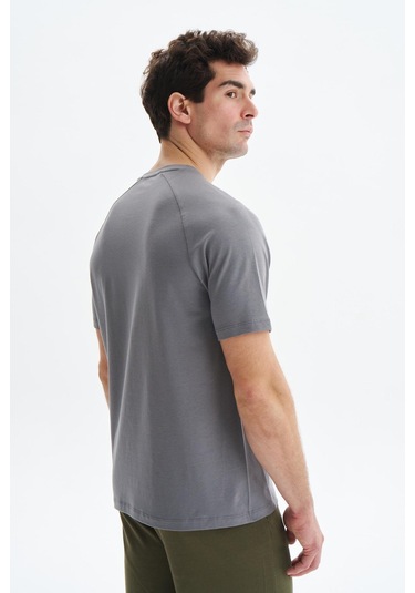 Arma Erkek Regular Fit Basic Reglan Kollu Süprem Bisiklet Yaka Tişört Y29344472202 Gri
