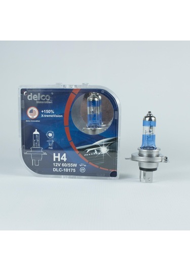 Delco U.s.a H4 X-treme Vision +%150 Fazla Işık Far Ampulü 12 Volt
