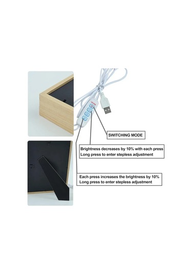 Anime Figürü Dragon Ball Işık Çerçevesi Led Gece Lambası Goku Vegeta 9 Çok Renkli