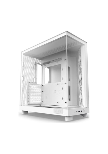 Nzxt H6 Flow CC-H61FW-01 3 x 120 MM Atx Oyuncu Kasası Beyaz