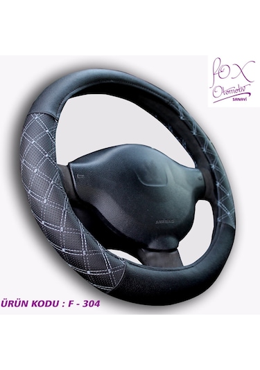 Geçmeli Direksiyon Kılıfı Özel Renkli Baklava Nakışlı Lux Model