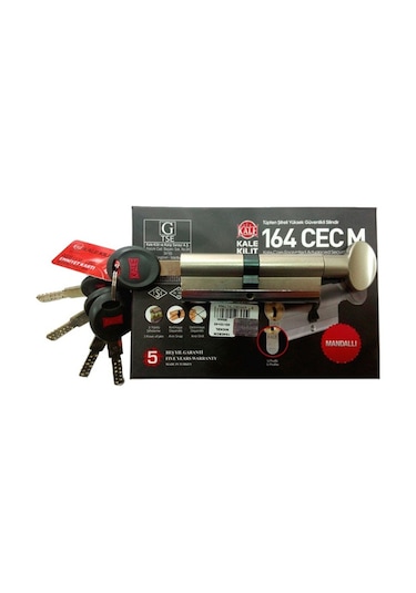 Kale Kilit 164 Cec M Mandallı Topuzlu 85 Mm Kilit Göbeği nikel N11.1547