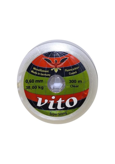 Vito 300 Mt Fluorocarbon Coated  Misina Beyaz - 0.50