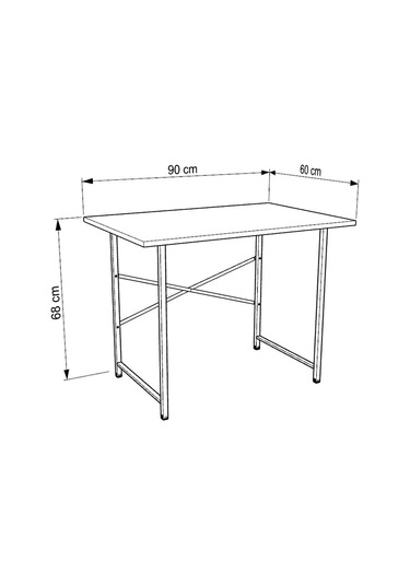 VayAvm 60x90 Cm Çalışma Masası Bilgisayar Masası Çam Açık Kahverengi