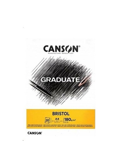 Canson Pad Cangrad Bristol 204 A4 180g 20syf