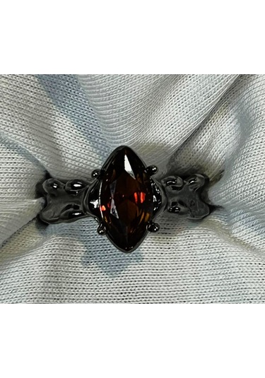 Dükkan Design Elmas Kesim Trend Yüzük Antrasit