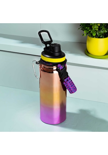 Cooker 1395-1 Çelik Sızdırmaz Çift Katmanlı Taşıma Askılı Termos Bakır