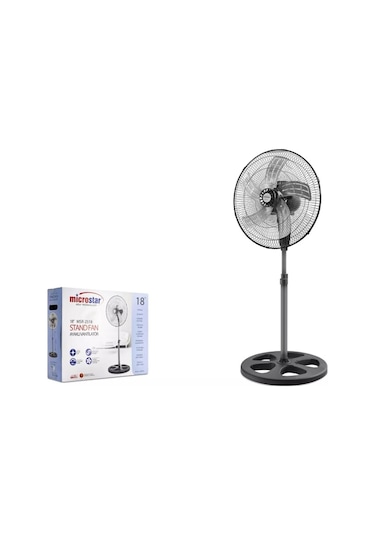 Microstar Msr-2518 18" Ayaklı Vantilatör 75w - Metal Pervane