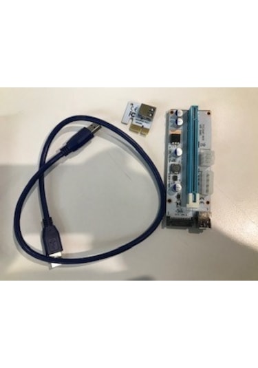 S-Link Sl- Ex10 Pci-E 1X To 16X Sata 6Pin Bitcoin Riser Ekran Kart