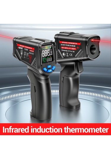 Maiyame Endüstriyel Enstrüman Aneng Th05 -20 C 650 C Kızılötesi Sıcaklık Ölçer, Lazer Sensörlü Hızlı Ölçüm, Siyah, Batarya Hariç