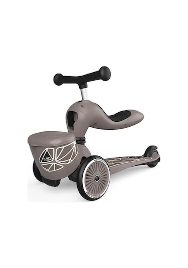 Scoot And Ride Highwaykick 1 Lifestyle Scooter - Brown Lines 210621-96605