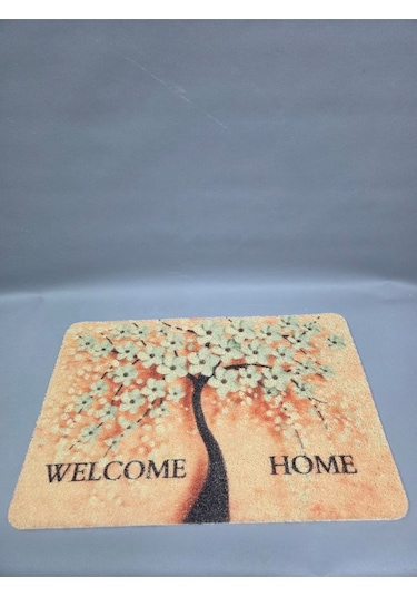 Hijyenik Kıvırcık Paspas 40x60 Cm - Islaklık Emici Kapı Önü Paspası Turuncu