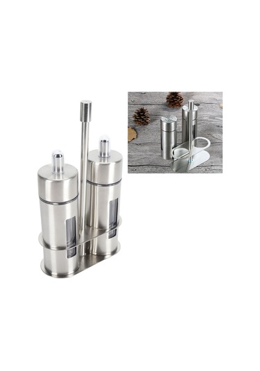 Ximistore9 304 Paslanmaz Çelik 80ml Çiftlü Yağ-sos Dispenseri Seti - Pencereli, Damlacık Önleyici, Masaüstü Zarfı Diğer
