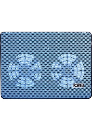 Reedark 17 İnç Altı Notebook Soğutucu, İki Fanlı Tasarım, İki Usb Besleme, Mavi Renk, Abs+demir Ağı Malzeme