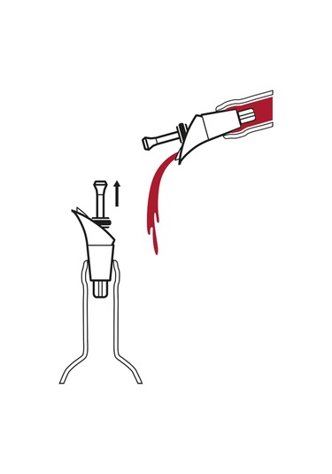 Vacu Vin Şarap Dökücü&tıpa 2 Parça - Kutulu - Siyah