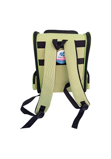 Pet Pretty Süperior Kedi Ve Köpek İçin Fleli Sırt Çantası Yeşil