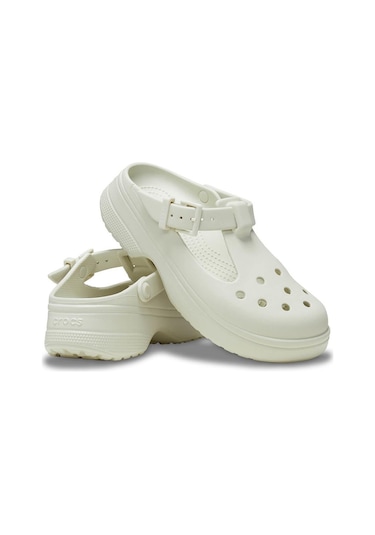 Crocs Classic Mary Jane Clog Kadın Terlik - Ekru