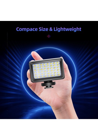 Monyee 5w Su Altı Led Işık Kiti - 40m Su Geçirmez, 7 Işık Efekti, 2000mah Pil, 3 Renk Filtreli, Kamera Kılıfı Dahil Siyah