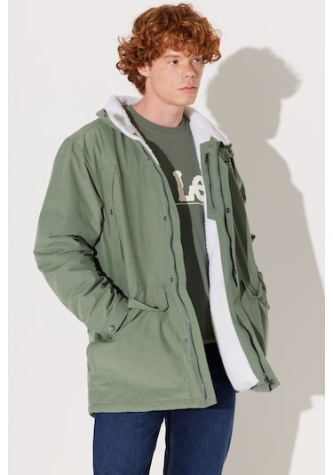 Lee Açık Yeşil Erkek Mont L232220299 Parka Ceket L232220299 Açık Yeşil