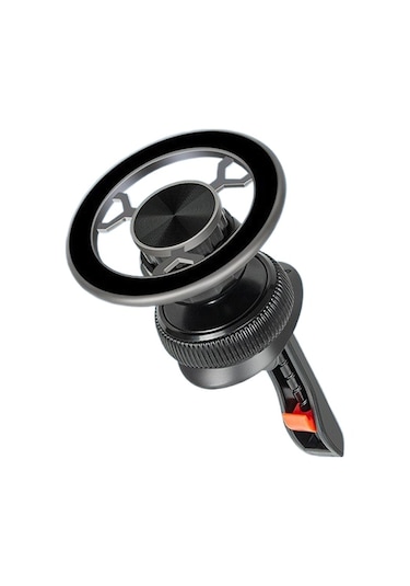 Uıowoo Manyetik Vakumlu Araç Telefon Tutucu - Hava Çıkışı Ve Düz Yüzeyler İçin Çift Sabitlemeli Gri