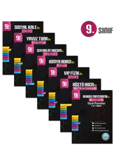 Tonguç 9. Sınıf Yazılı Provaları Seti Ve 2 Adet Tükenmez Kalem+sezgistore Cetvel Ayraç