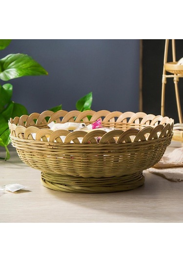 Suntek Bambu Ekmek Sepeti Masaüstü Organizatör Büyük